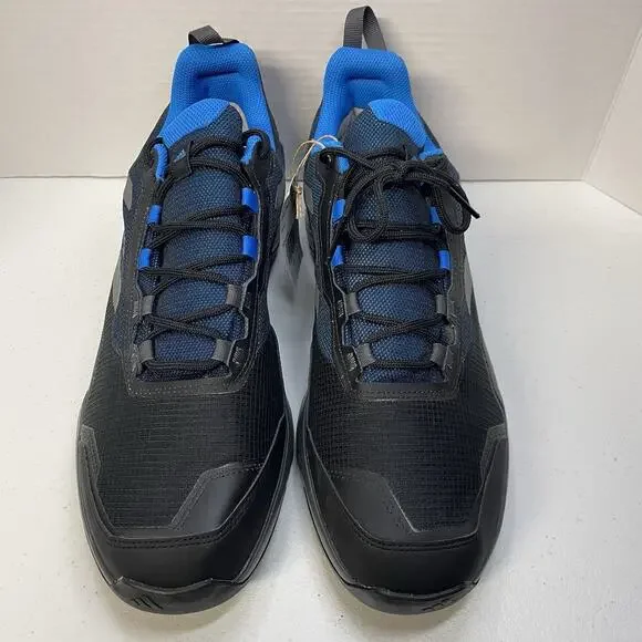 Adidas Men Size 13 Shoes Eastrail NEW 2 R.RDY Black Blue Hiking Trail S24009 - Picture 4 of 10